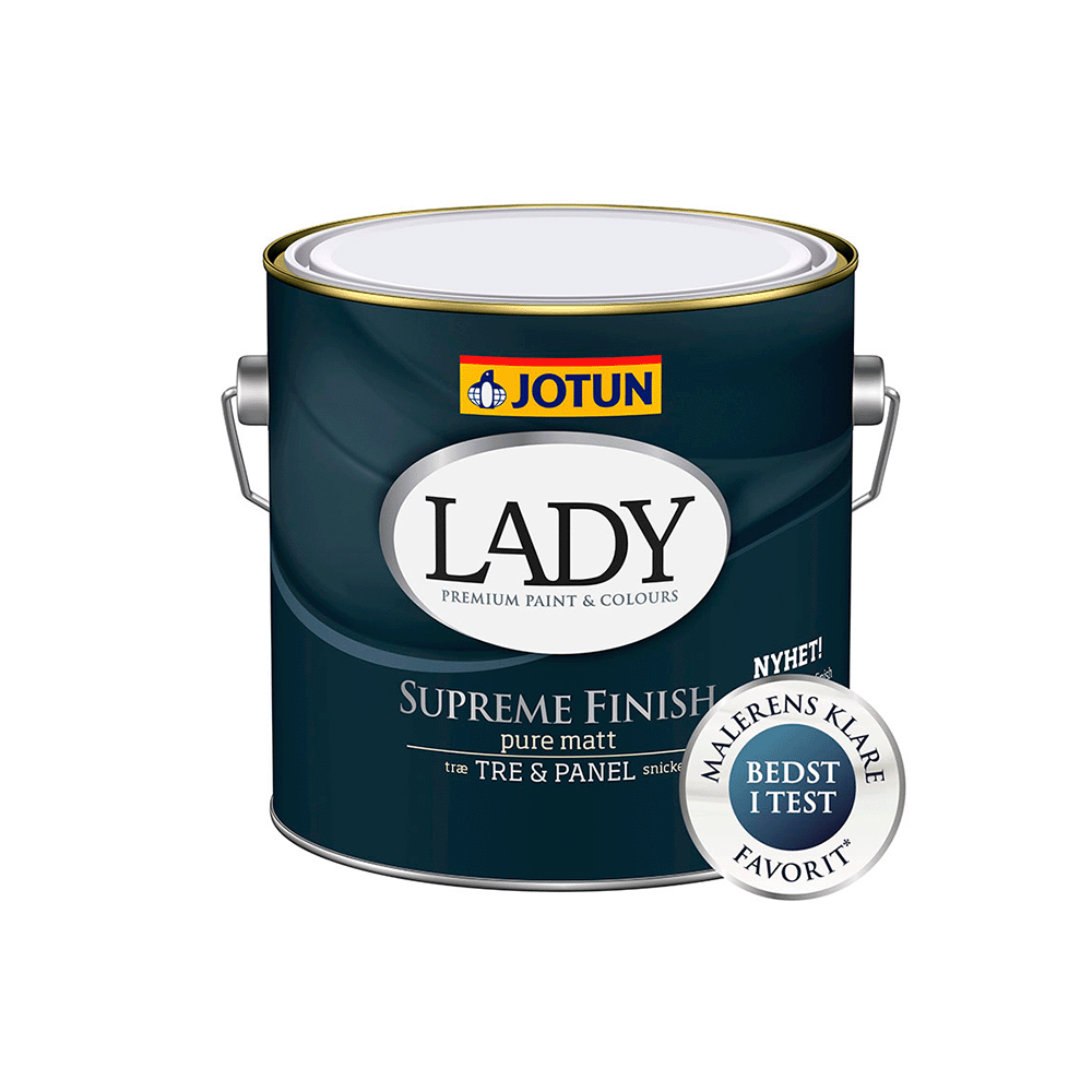 Køb Jotun Lady Supreme Finish - Indendørs træmaling 0,68 L 03 (mat) - Pris 389.00 kr.