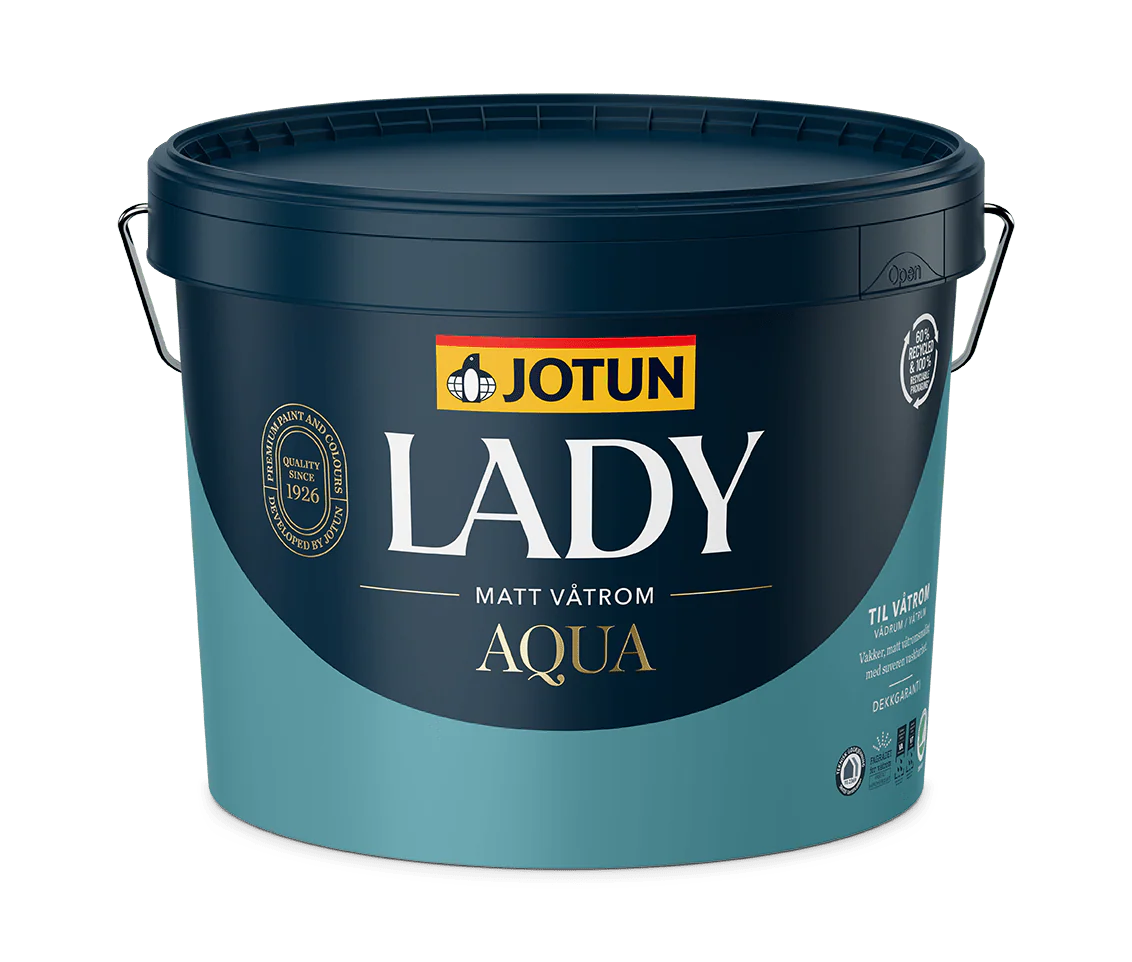 Jotun Lady Aqua mat - Vådrumsmaling 2,7 L