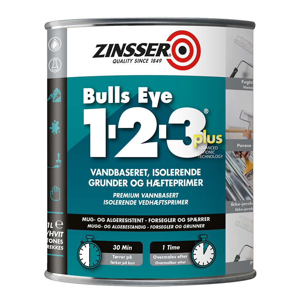 Zinsser Bulls Eye 1-2-3 Plus Primer 1 L