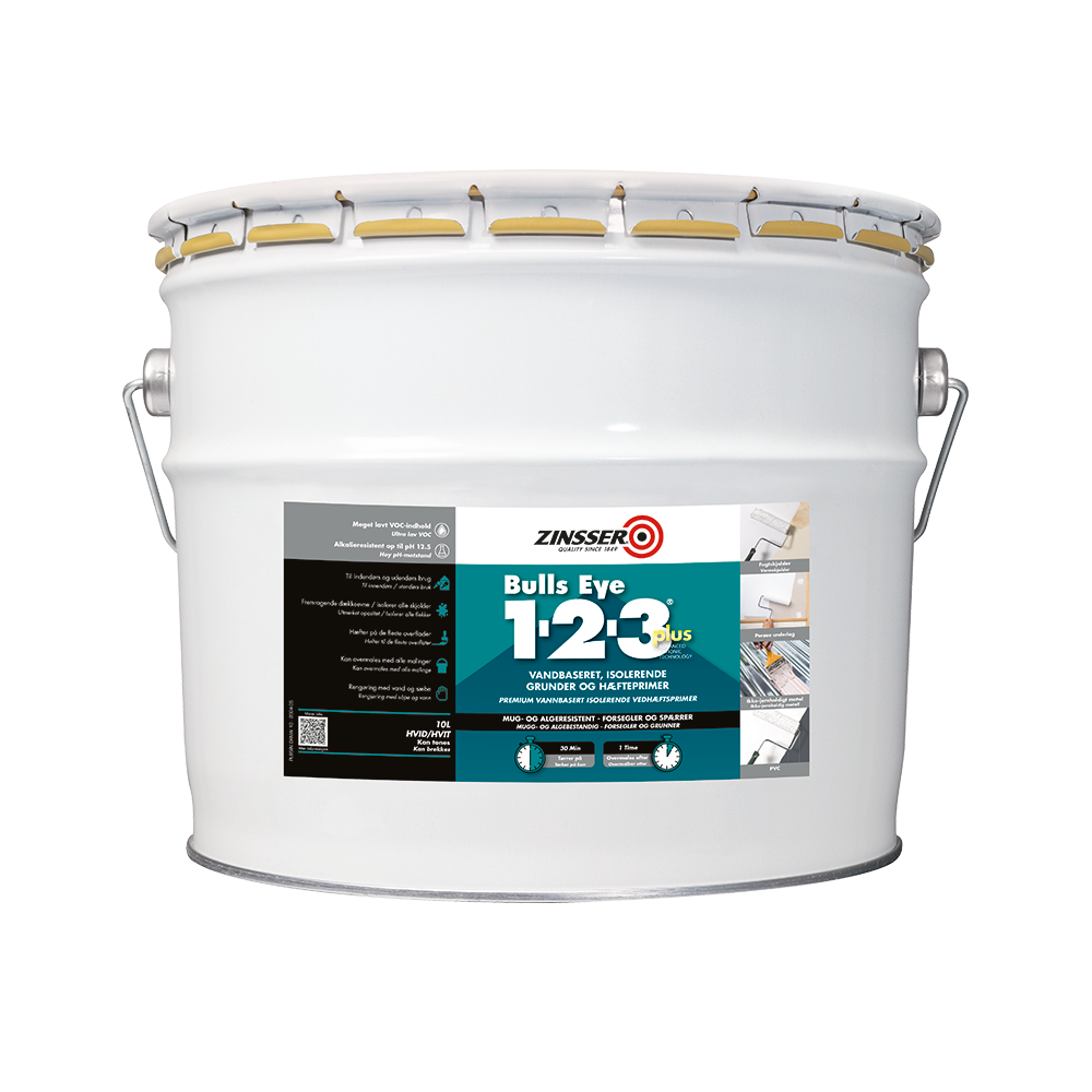 Zinsser Bulls Eye 1-2-3 Plus Primer 10 L