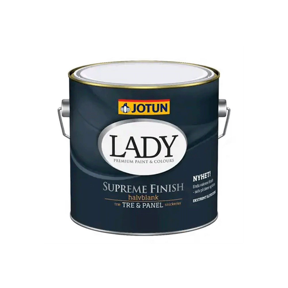 Køb Jotun Lady Supreme Finish - Indendørs træmaling 0,68 L 40 (halvblank) - Pris 389.00 kr.